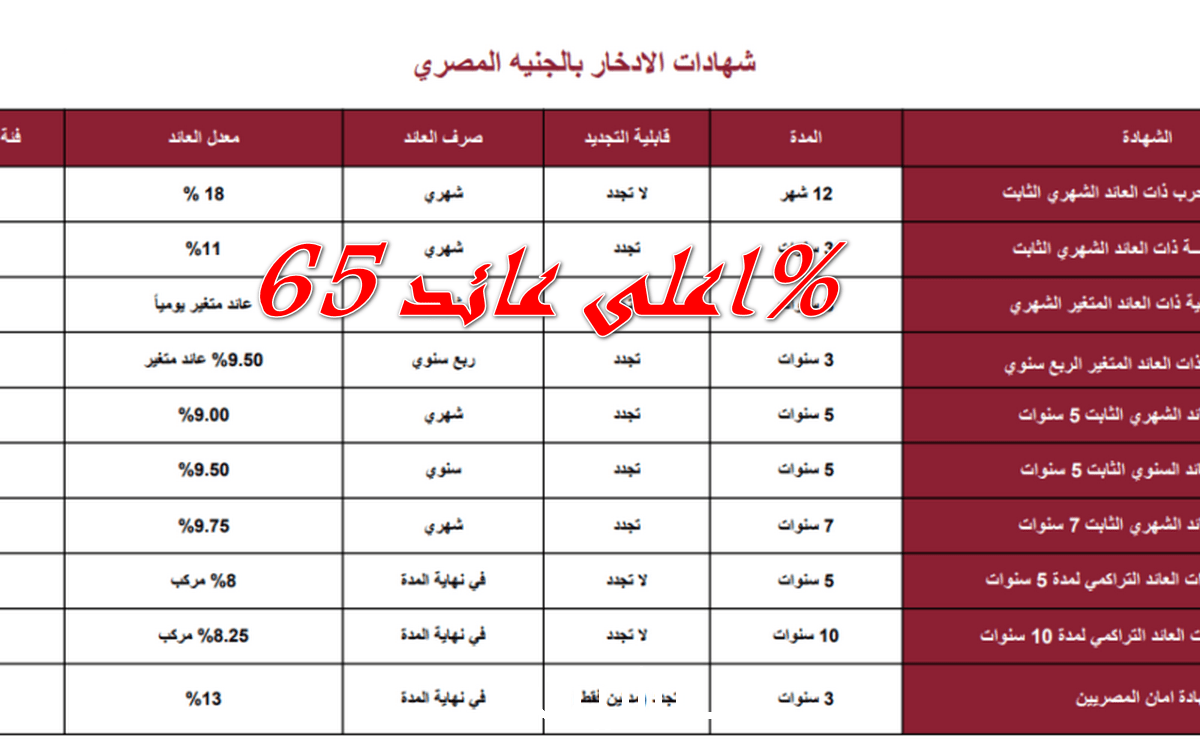 أمن مستقبل أولادك.. شهادات بنك مصر عائد يصل لـ65% لاول مرة في تاريخ البنوك  بنك مصر هيخليك غني