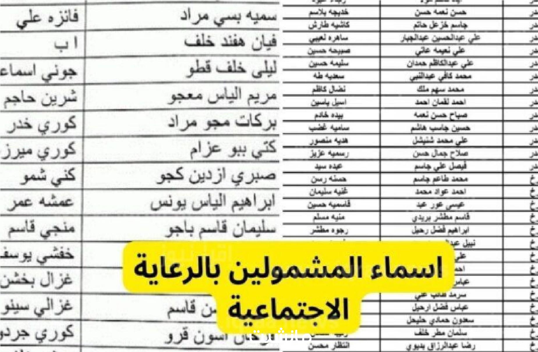 منصة مظلتي رابط الاستعلام عن كشوفات اسماء المشمولين في الرعاية الاجتماعية 2023 الوجبة 7