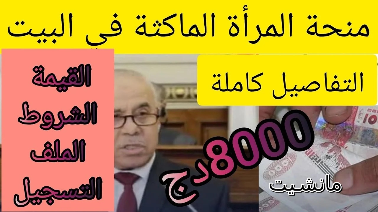 ما هي شروط منحة البطالة 2024 للماكثات في البيت ولينك التسجيل