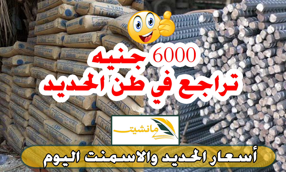 6000 جنيه مرة واحدة.. اسعار الحديد والاسمنت اليوم الاثنين 26 فبراير 2024 في مصر واستمرار الهبوط