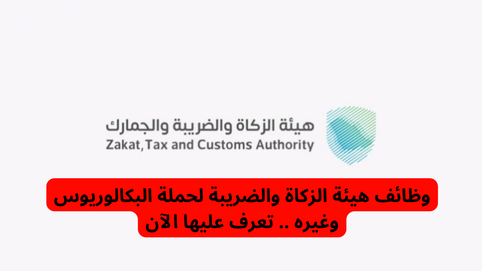 جهز ورقك بسرعة للتقديم برواتب مدهشة..وظائف هيئة الزكاة والضريبة بداية من حملة البكالوريوس وما يعادلها مع رابط التقديم