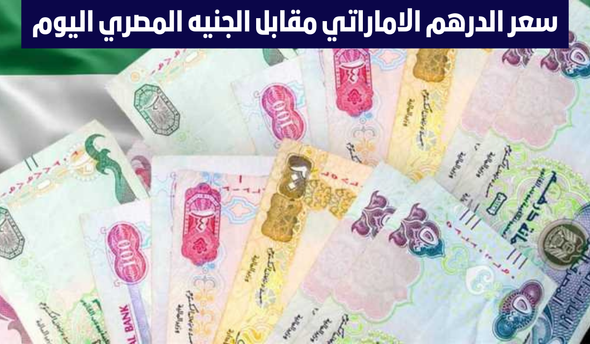 سعر الدرهم الإماراتي أمام الجنيه المصري اليوم الأحد 14/4/2024 قي جميع البنوك المصرية