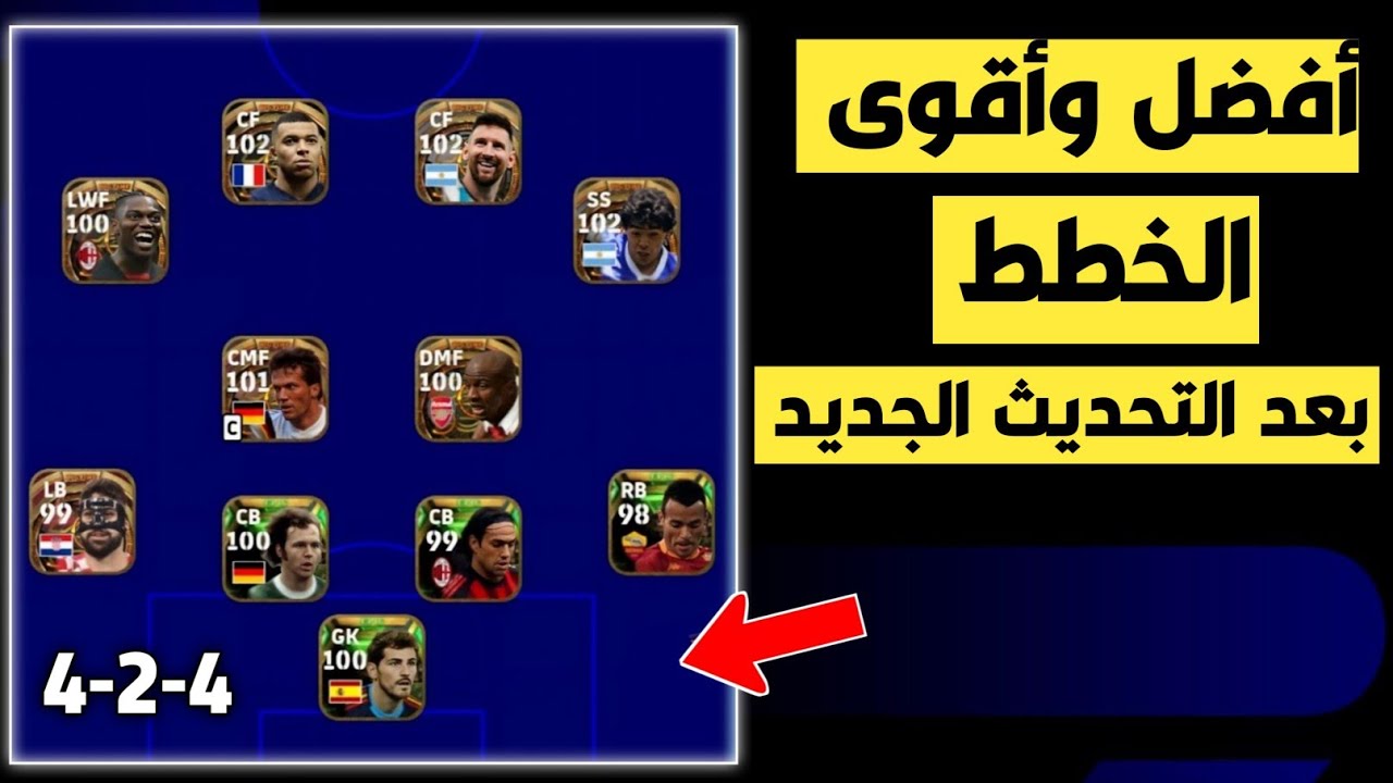 أفضل خطط لعبة بيس PES Mobile 2024 هتوصلك للاحتراف تعرف عليها الآن