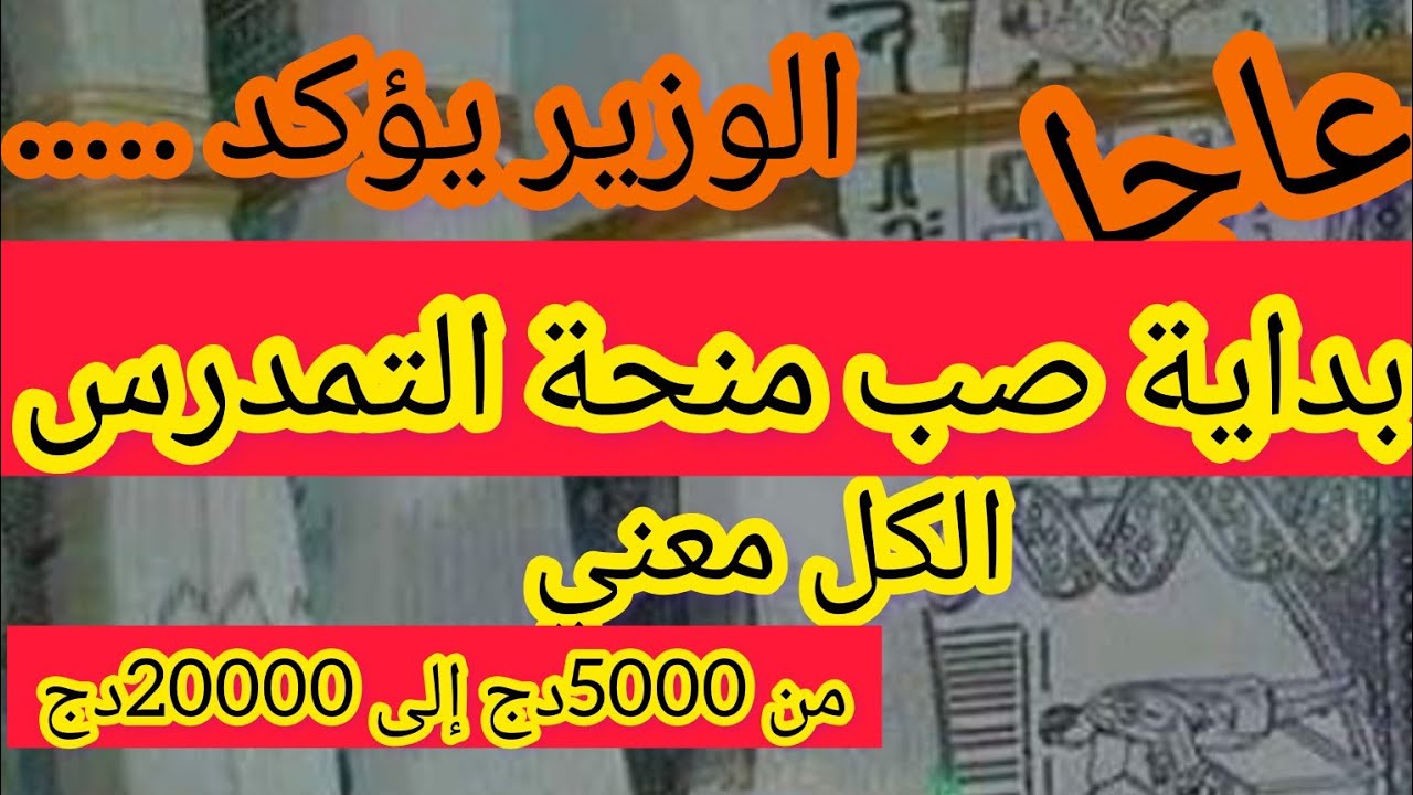 “منحه بقيمة 5000 د.ج” بالعابد يعلن موعد صب منحه التمدرس في الجزائر 2024 والأوراق المطلوبة للحصول على المنحه