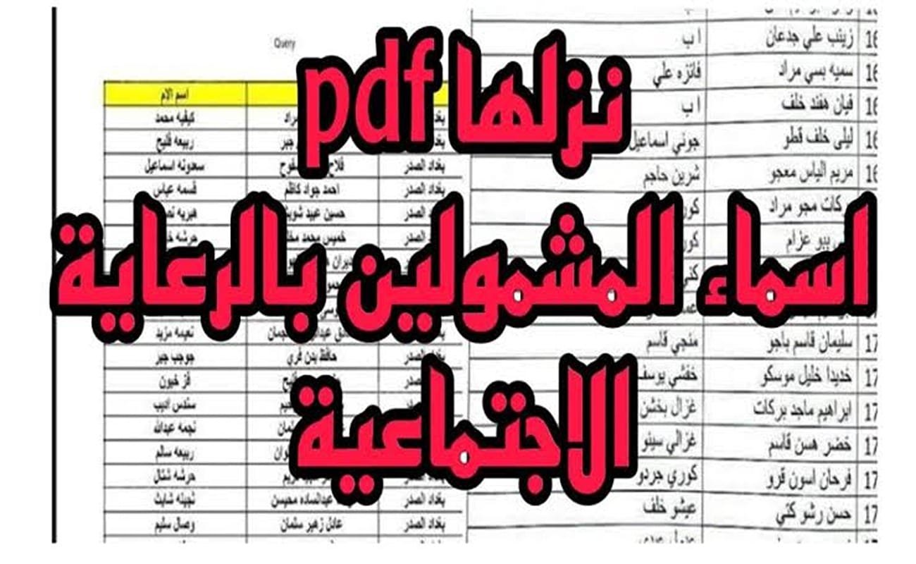 “هسة” رابط أسماء المشمولين بالرعاية الاجتماعية بالعراق بجميع المحافظات عبر مظلتي