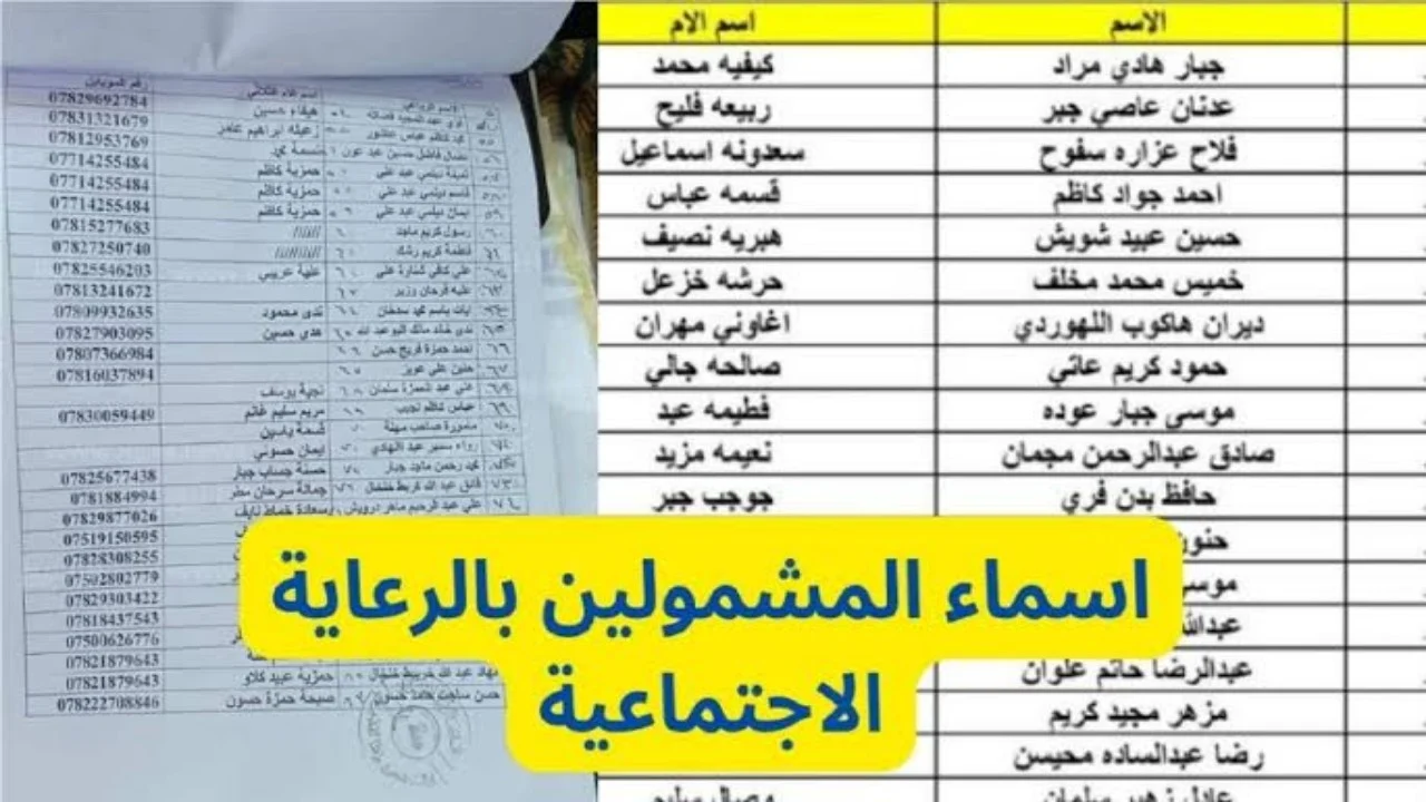 ”هــســه الكشوفات حااالا“ اسماء المشمولين بالرعاية الاجتماعية الوجبة الأخيرة في عموم العراق مظلتي spa.gov.iq/umbrella