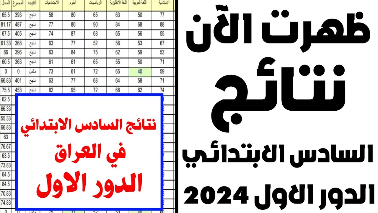 خطوات استخراج نتائج السادس الابتدائي بالعراق 2024.. الرابط المباشر epedu.gov.iq