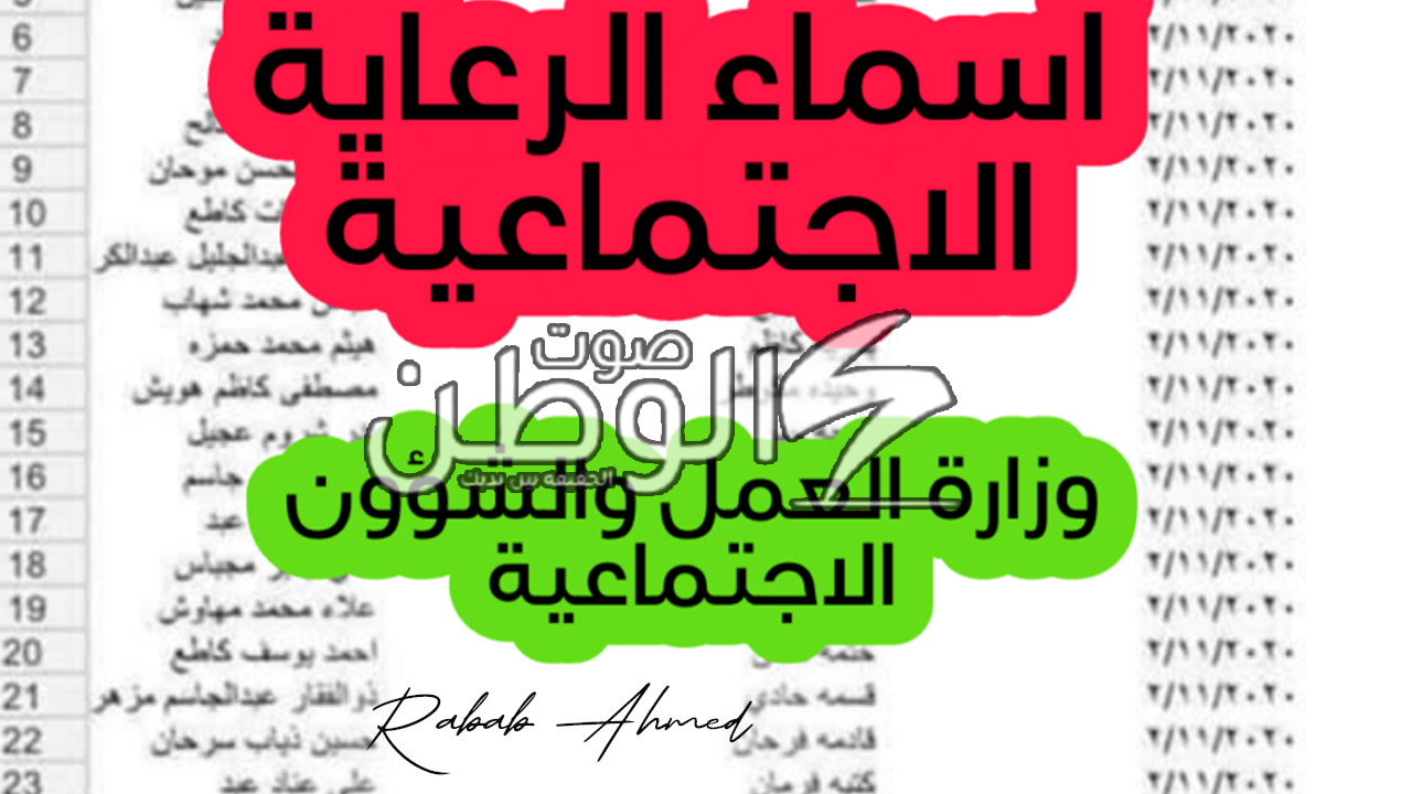 “الوجبة الأخيرة”.. خطوات الاستعلام عن اسماء الرعاية الاجتماعية 2024 بصيغة PDF