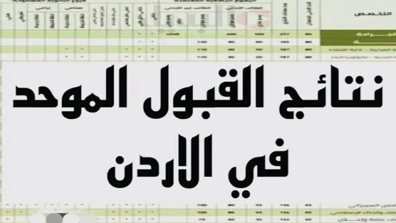 أعرف معدلات القبول الموحد في الجامعة الأردنية 2024