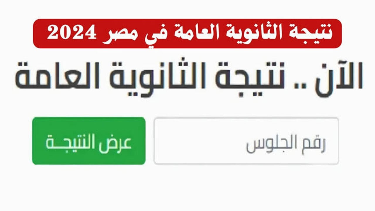 استعـــلم هُنـــا moe.gov.eg.. نتيجه الثانويه العامه الدور الثانى 2024 عبر موقع الوزارة الرسمي