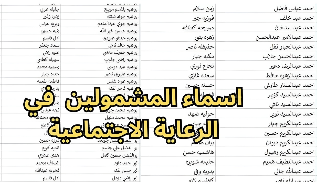 هُنــــا مظلتــي spa.gov.iq.. اسماء المشمولين بالرعاية الاجتماعية الوجبة السابعة في عموم العراق 2024